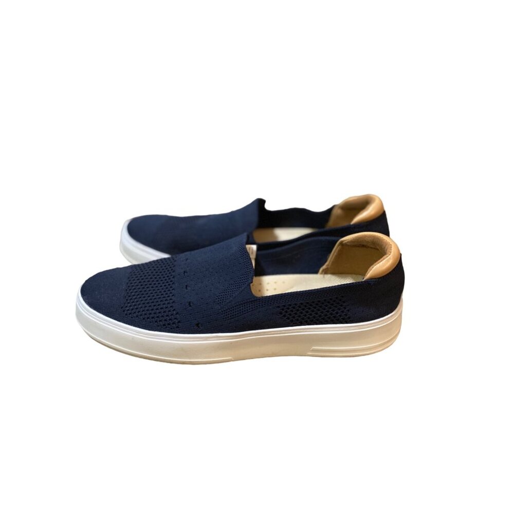 Dearfoams Slip-On Sneakers Womens 9 Used Blue